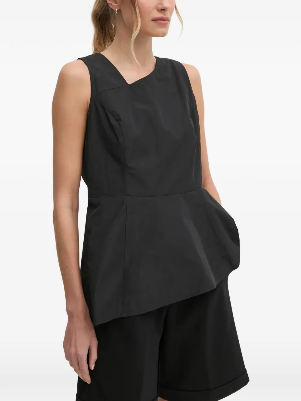 DKNY Blusa asimmetrica - Nero