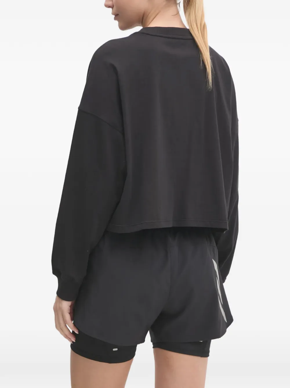 DKNY Sweater met verlaagde schouders Zwart