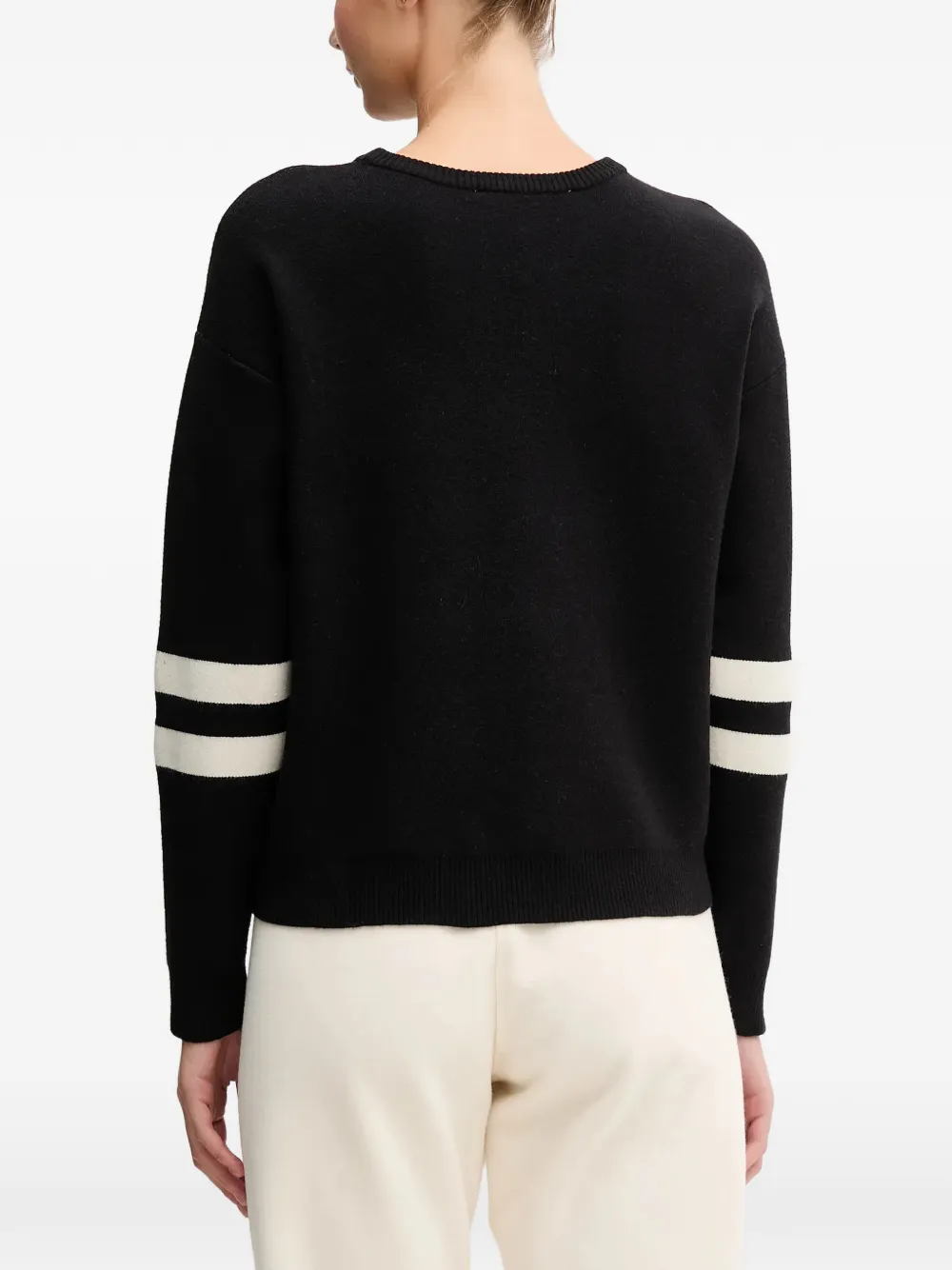 DKNY Trui met logostreep Zwart