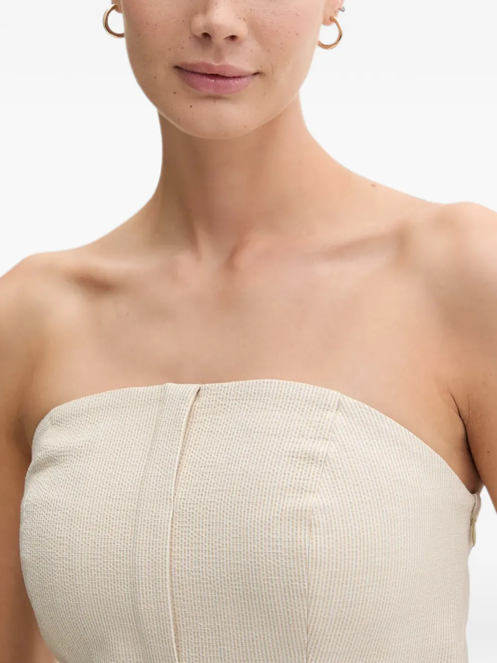 DKNY Top met vierkante hals Beige