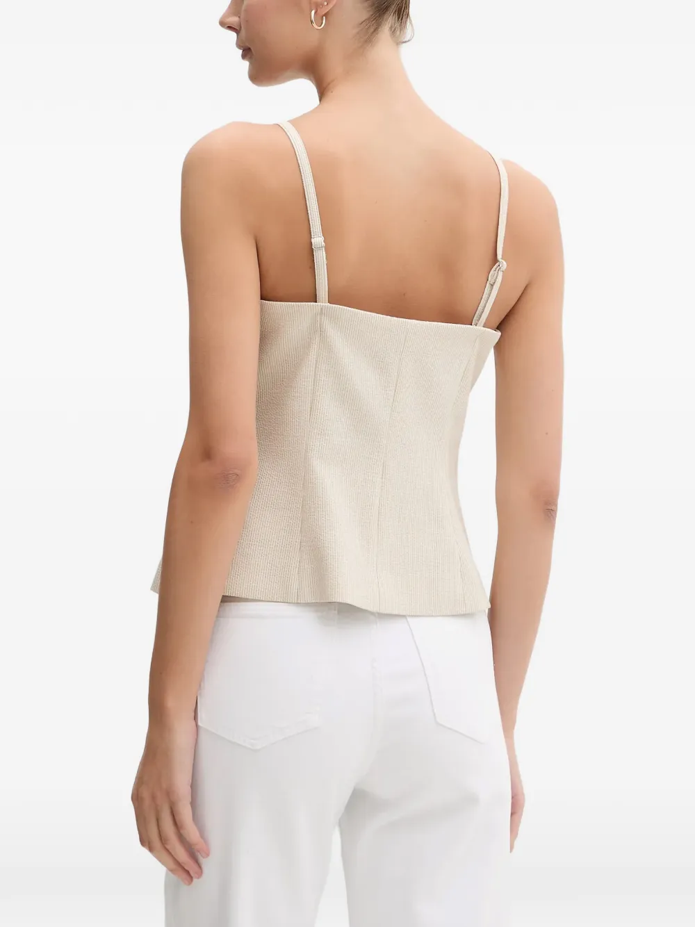 DKNY Top met vierkante hals Beige