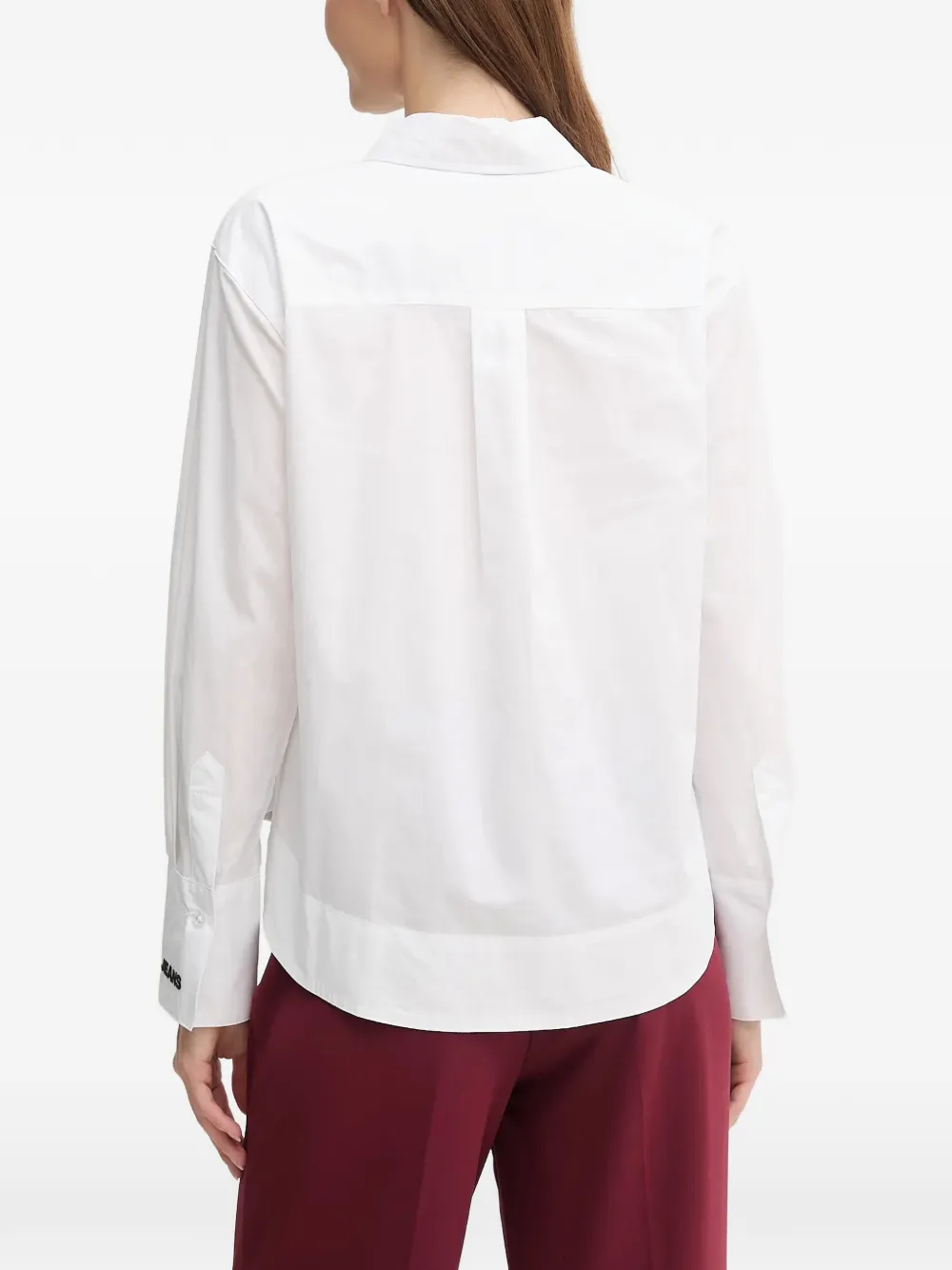 DKNY blouse met opgestikte zak Wit
