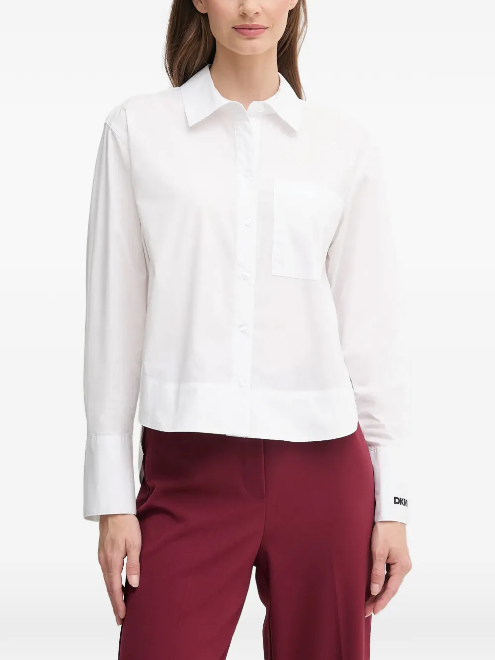 DKNY chemise à poche plaquée - Blanc