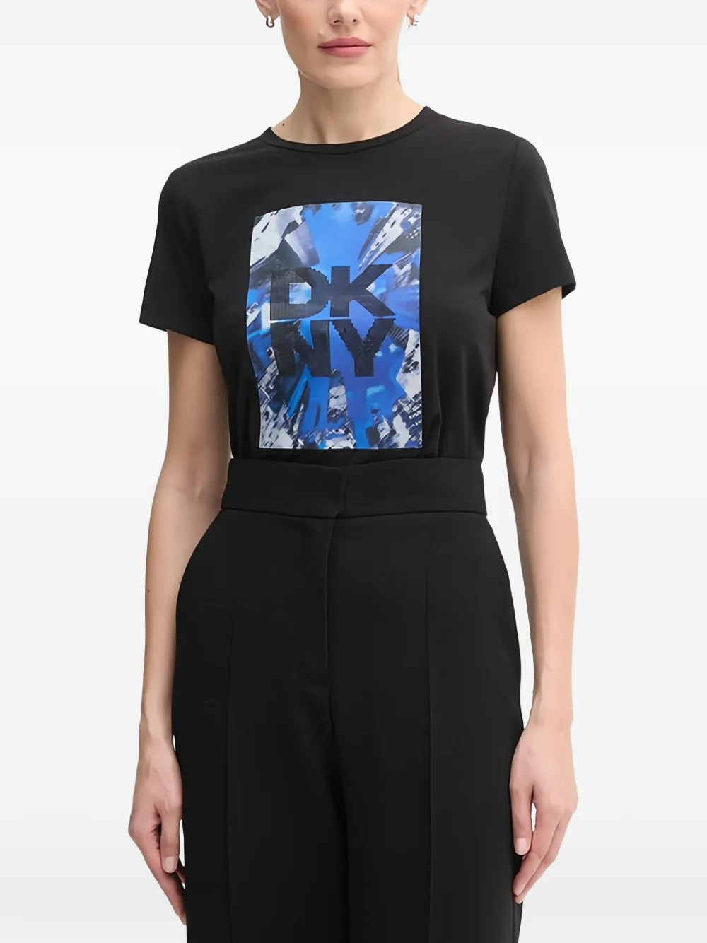 DKNY graphic-print T-shirt - Nero