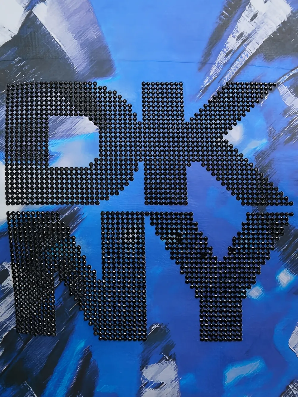 DKNY T-shirt met grafische print Zwart