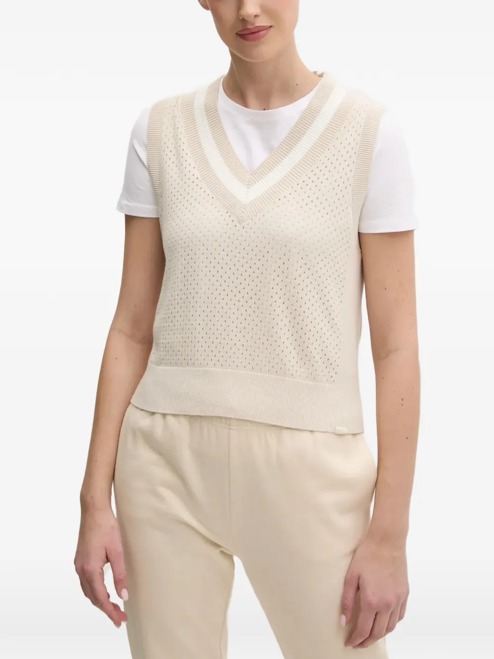 DKNY Gilet con scollo a V - Toni neutri