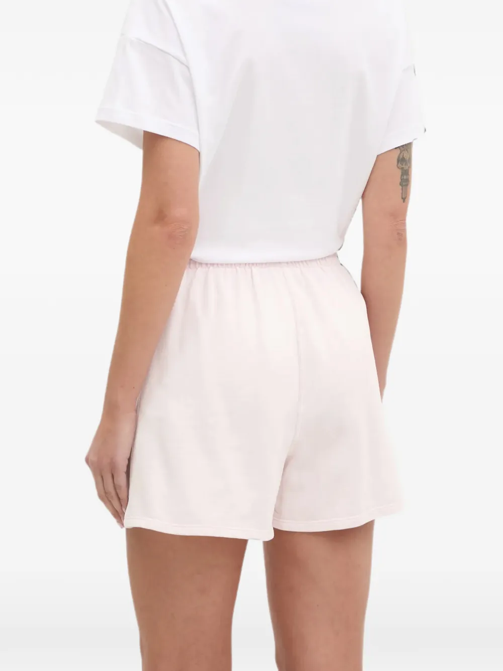 DKNY elasticated-waistband mini shorts Roze