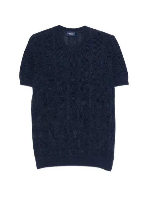 Drumohr ribbed short-sleeve sweater