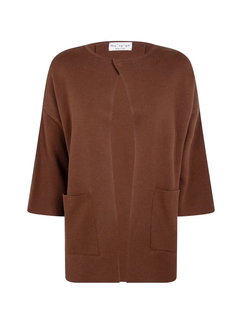 Ma'ry'ya front-pockets cardigan - Marrone