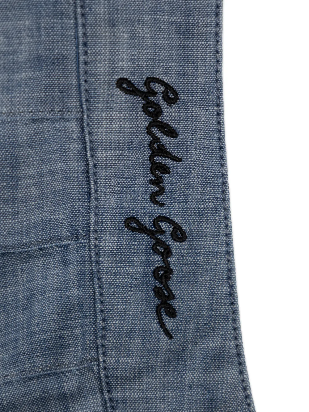 Golden Goose Kids Plooirok met borduurwerk Blauw