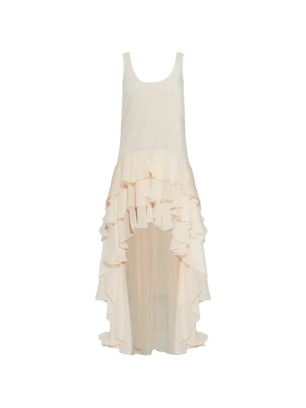ROTATE BIRGER CHRISTENSEN ruffled high-low dress - Toni neutri