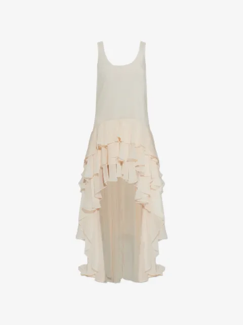 ROTATE BIRGER CHRISTENSEN vestido asimétrico con volantes