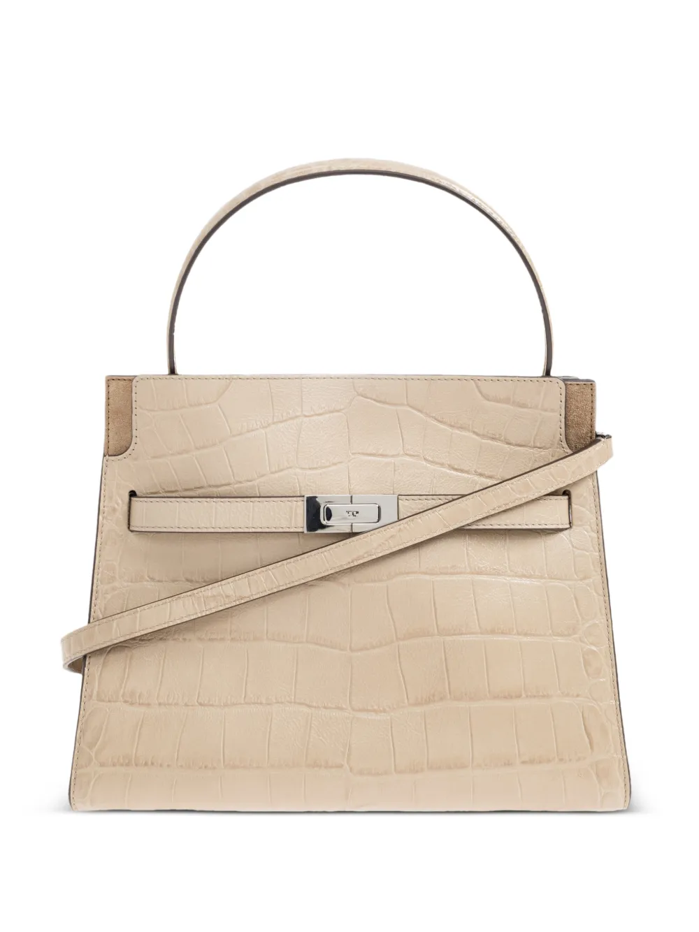 Tory Burch crocodile-effect tote bag - Nude