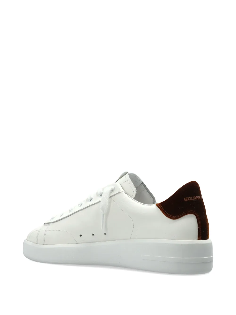 Golden Goose Leren sneakers met star-applicatie Wit