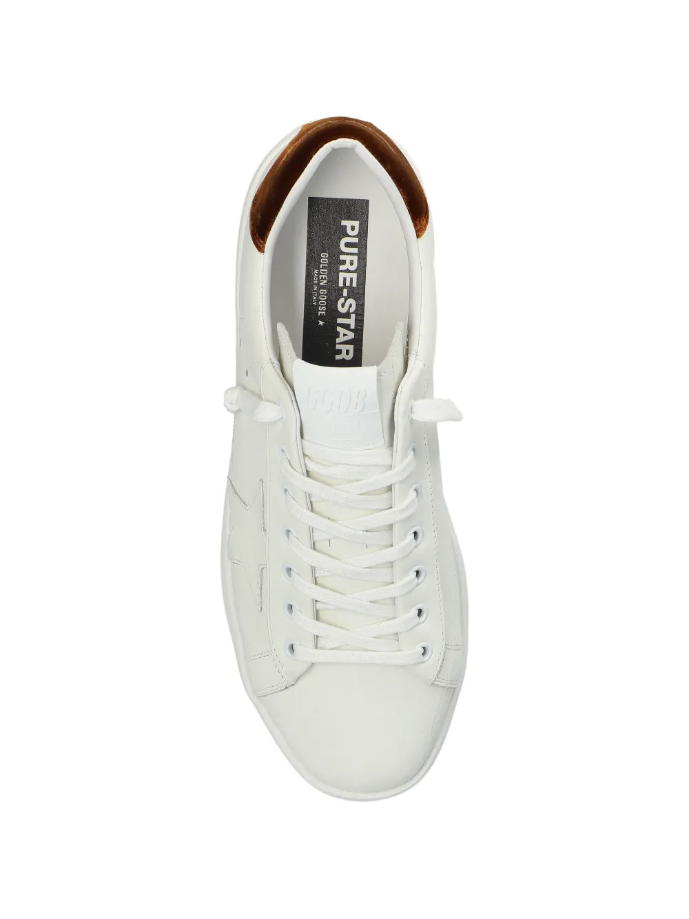 Golden Goose Leren sneakers met star-applicatie Wit