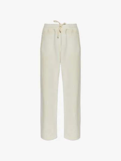 Golden Goose Star sweatpants in white fleece