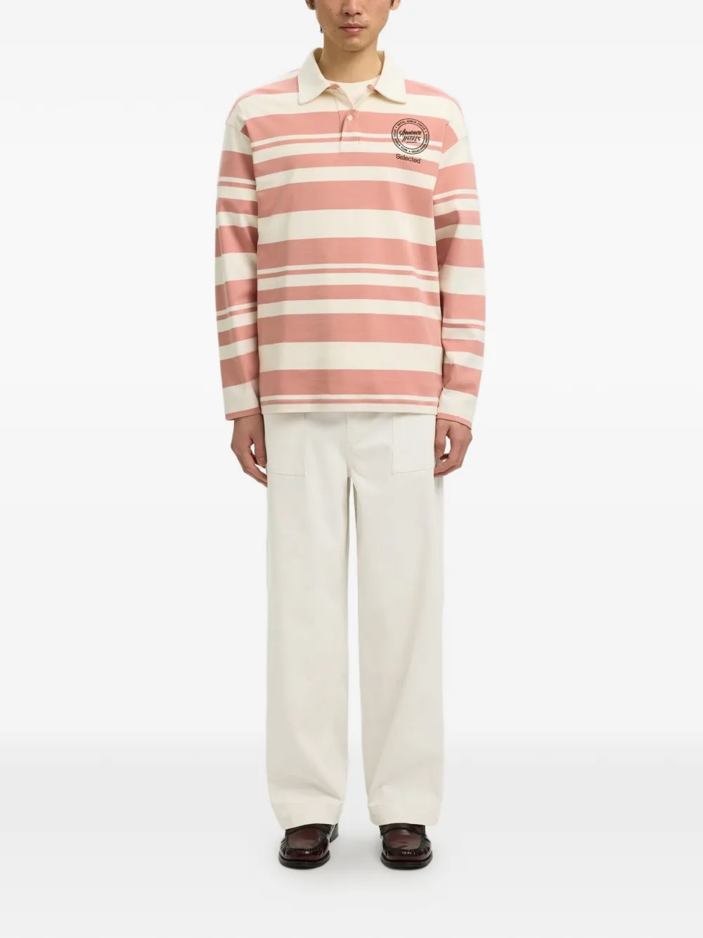  Selected Wide Leg Trousers - White 