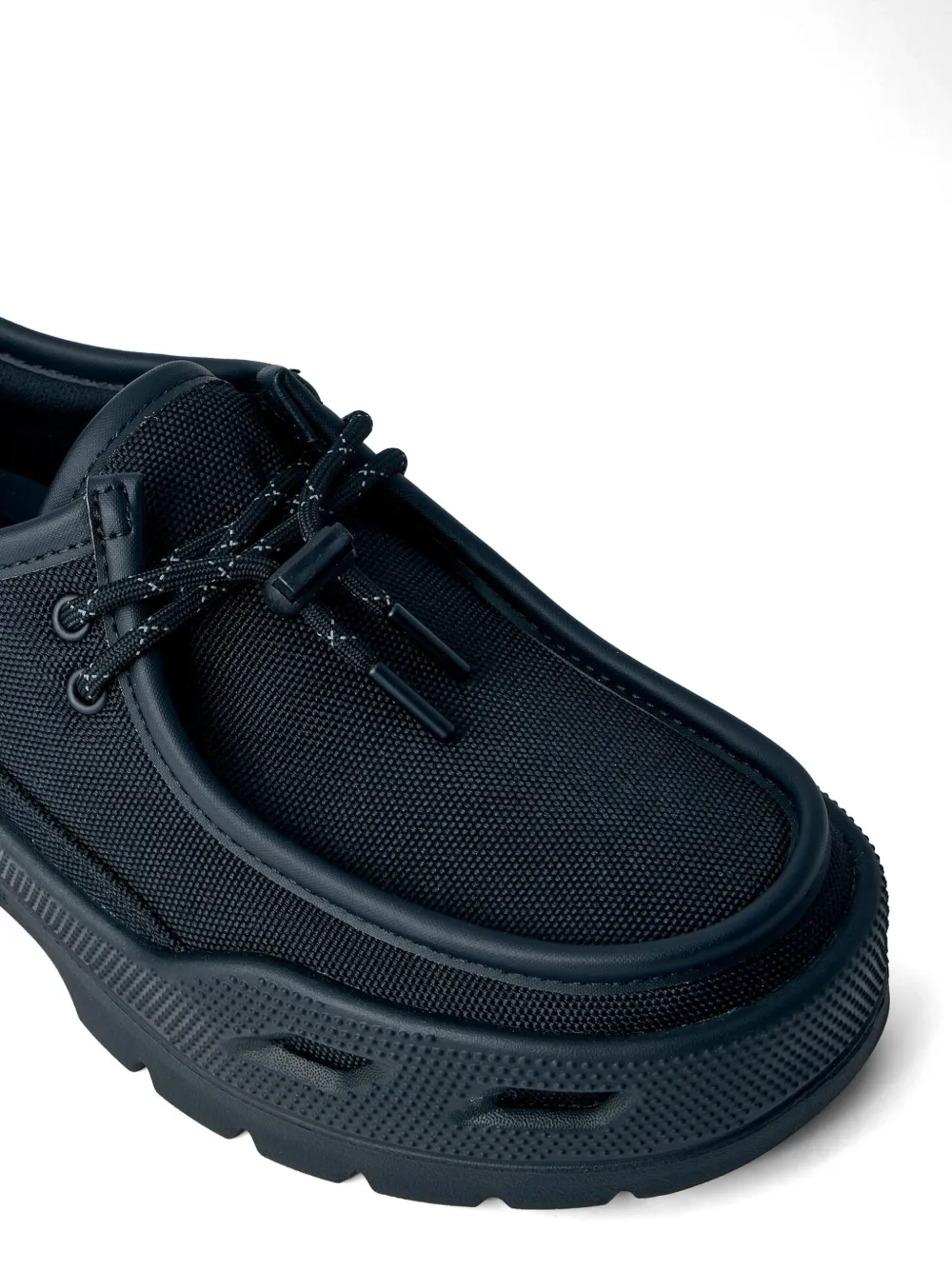 Crocs EXP Gallery chunky-sole sneakers Zwart