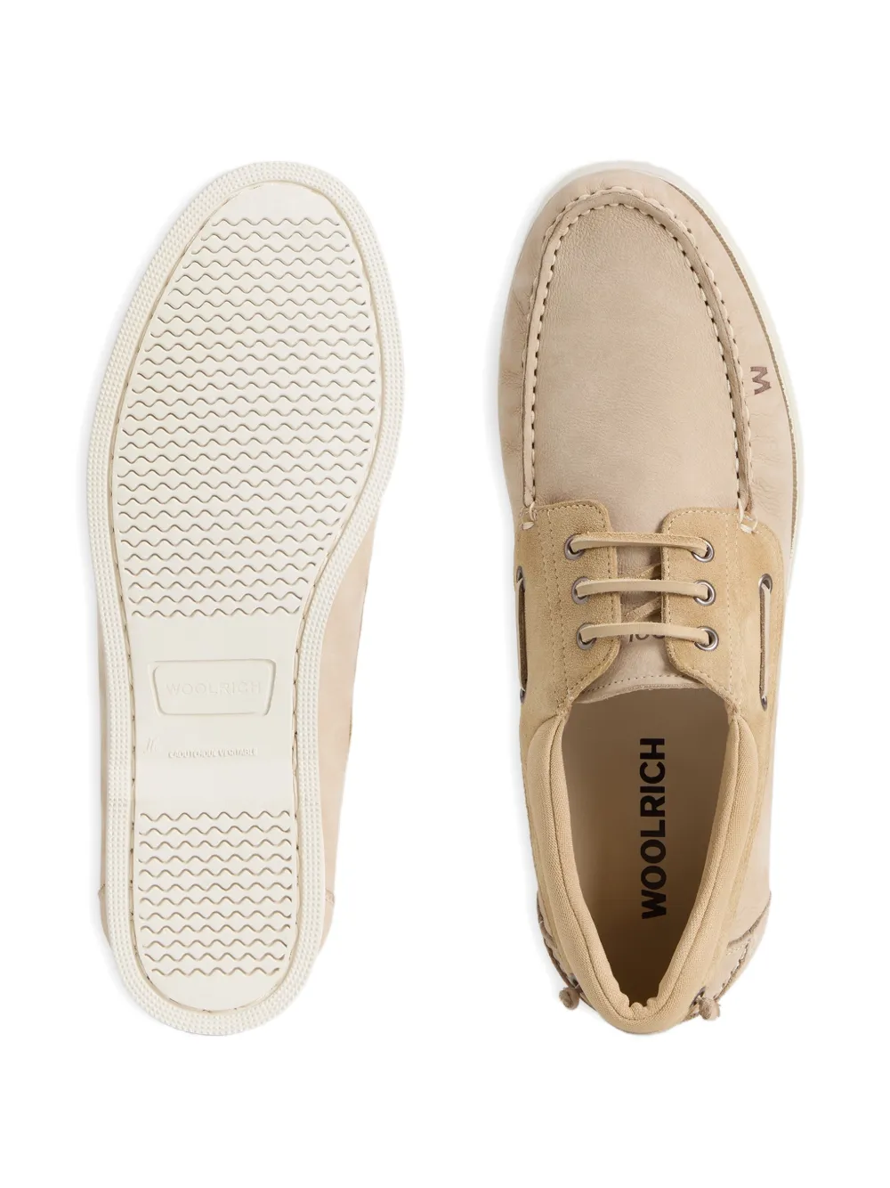 Woolrich Bootschoenen met logodetail Beige