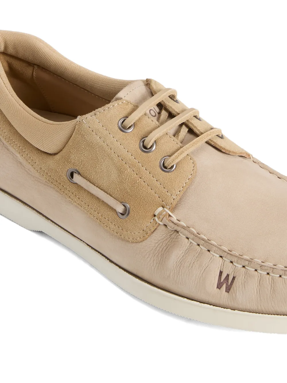 Woolrich Bootschoenen met logodetail Beige
