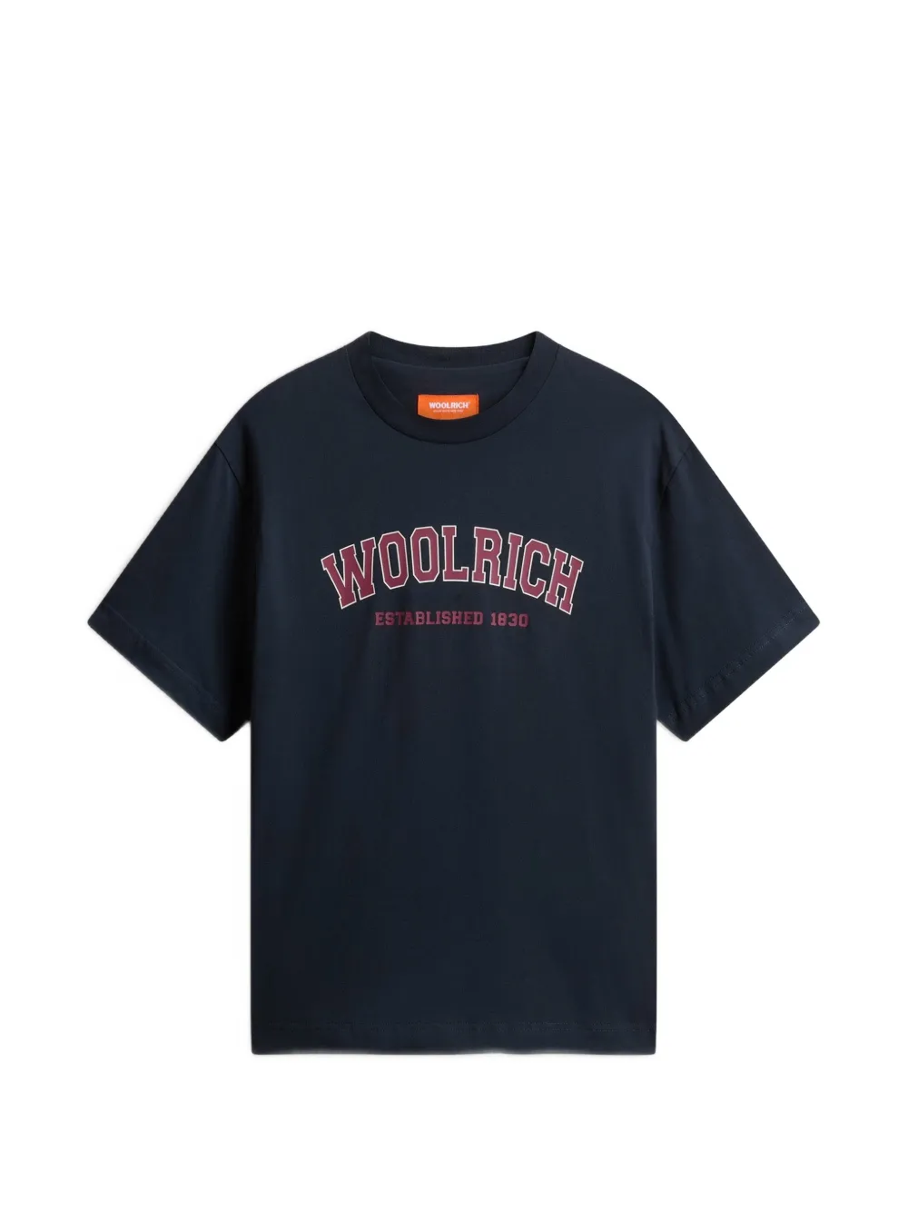 Woolrich logo-print crew-neck T-shirt - Blu