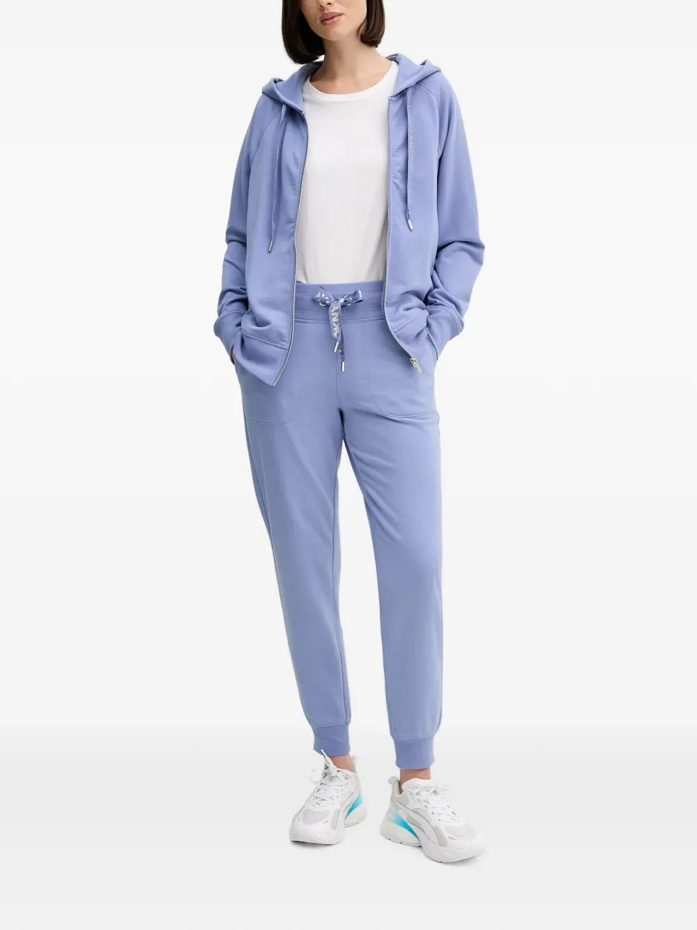 DKNY Trainingsbroek met trekkoord en logo Blauw