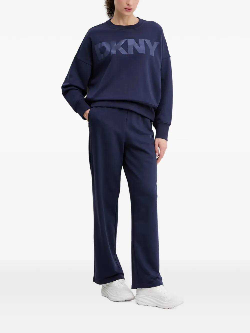 DKNY logo track pants Blauw