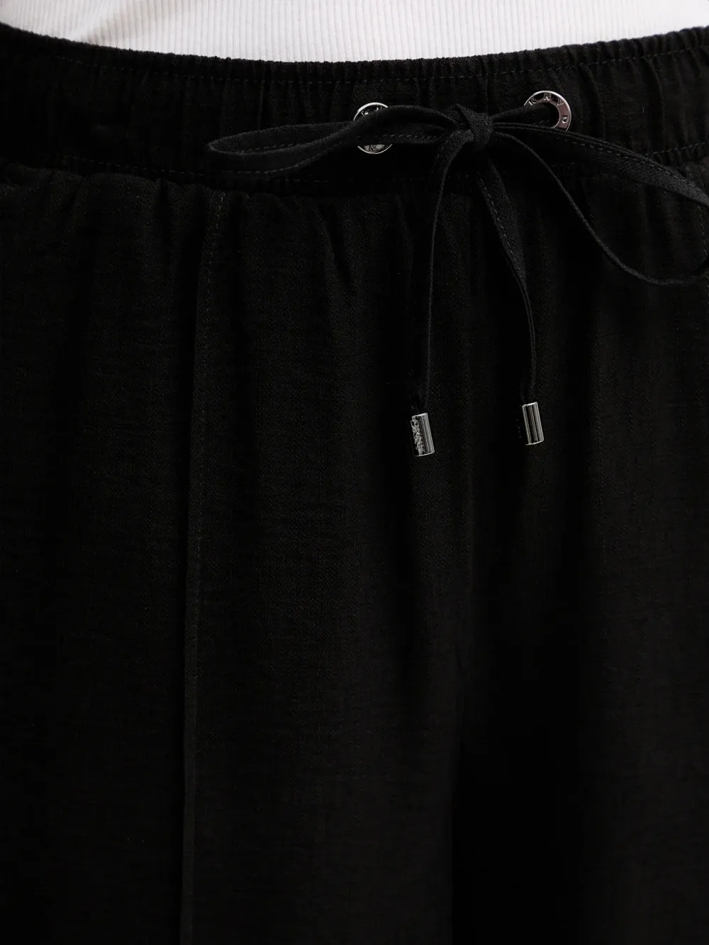 DKNY Broek met trekkoord Zwart