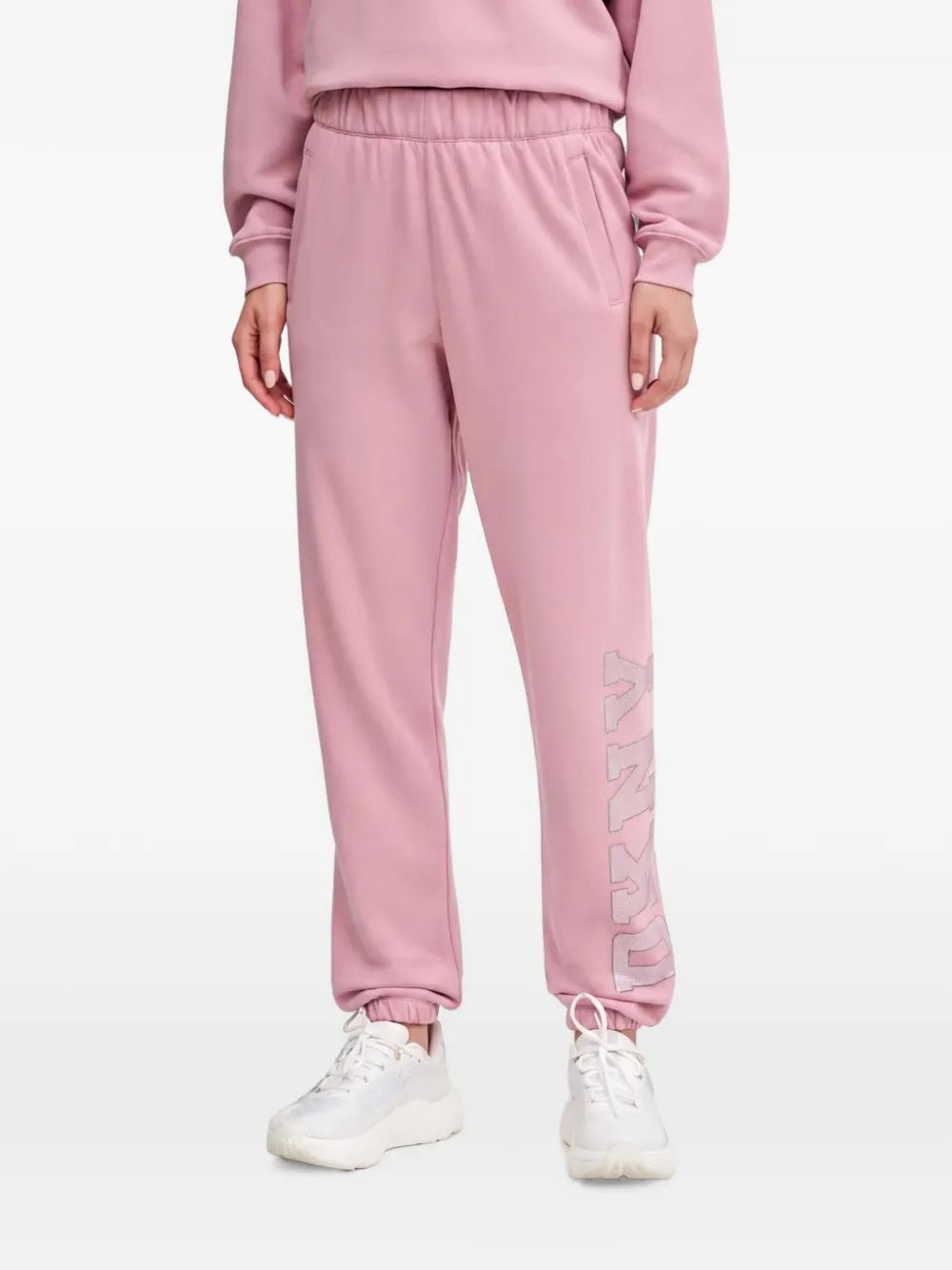 Dkny Logo-detail Track Pants In Pink