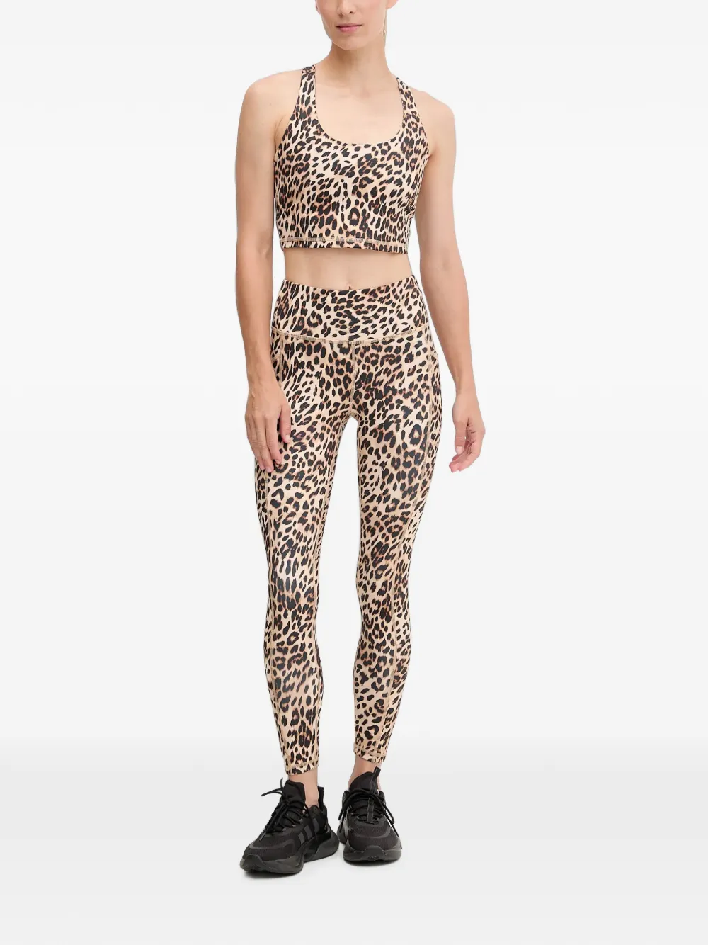 DKNY Legging met luipaardprint Beige