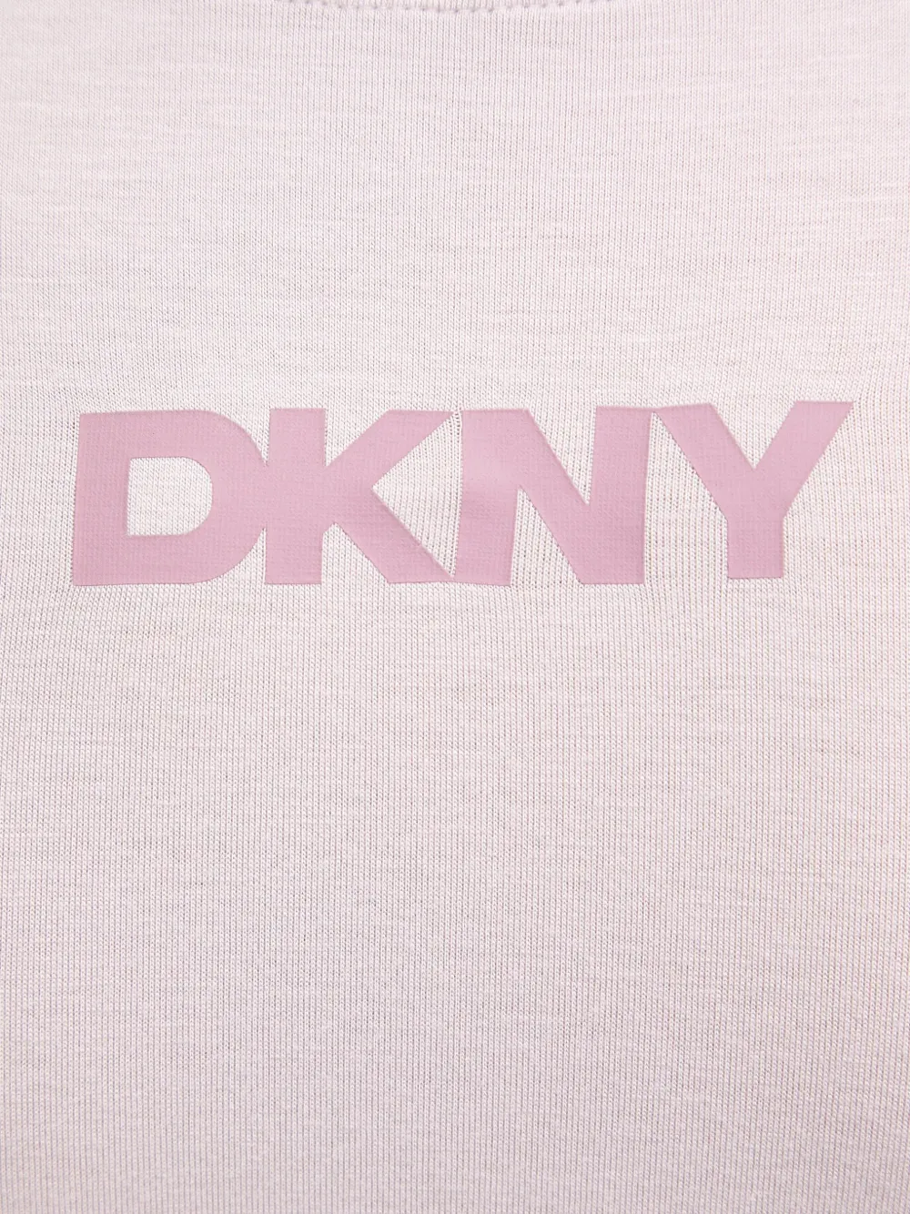 DKNY Nachtjapon met korte mouwen en logo-print Roze