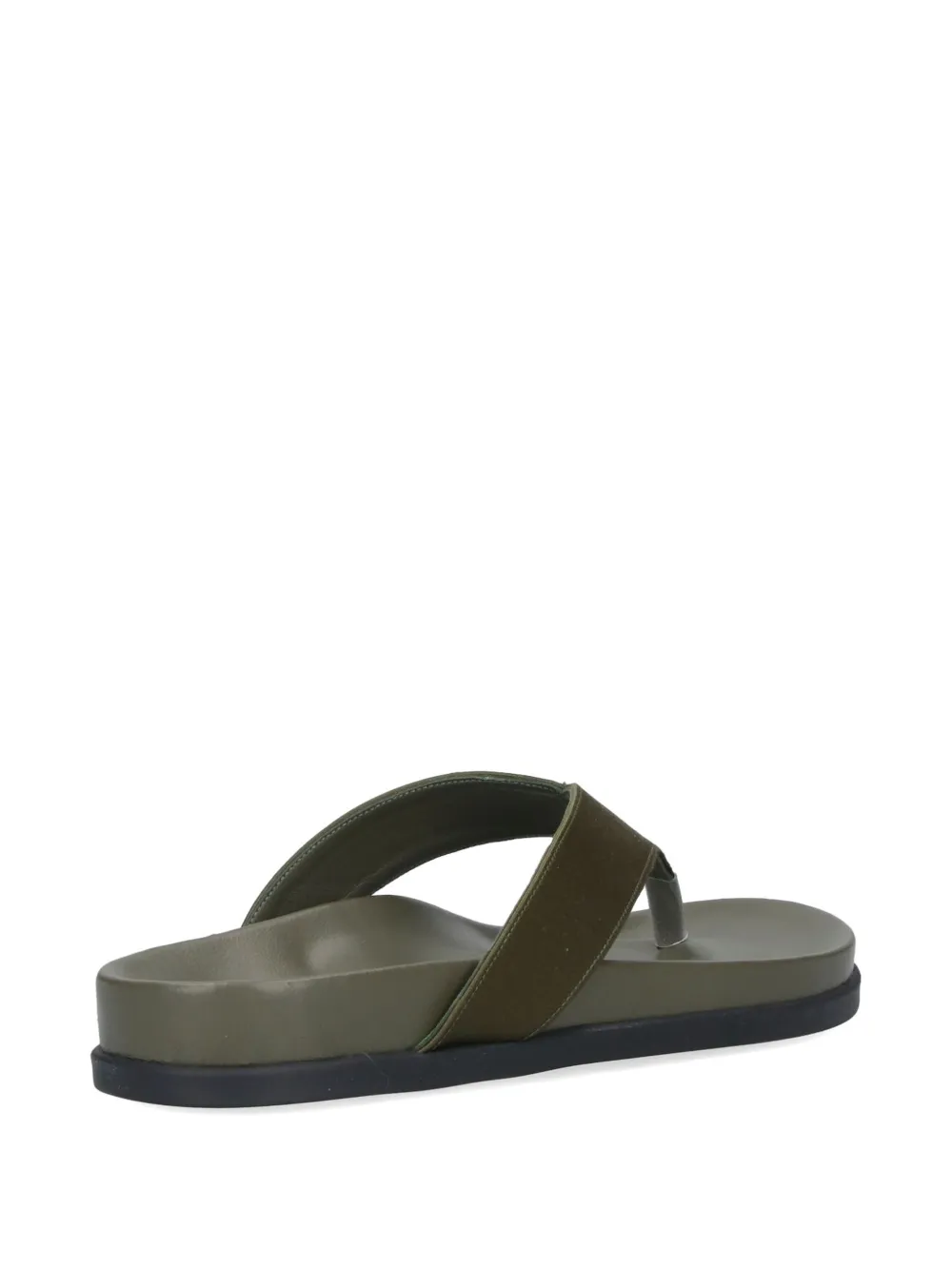 Ancient Greek Sandals leather flat andals Groen