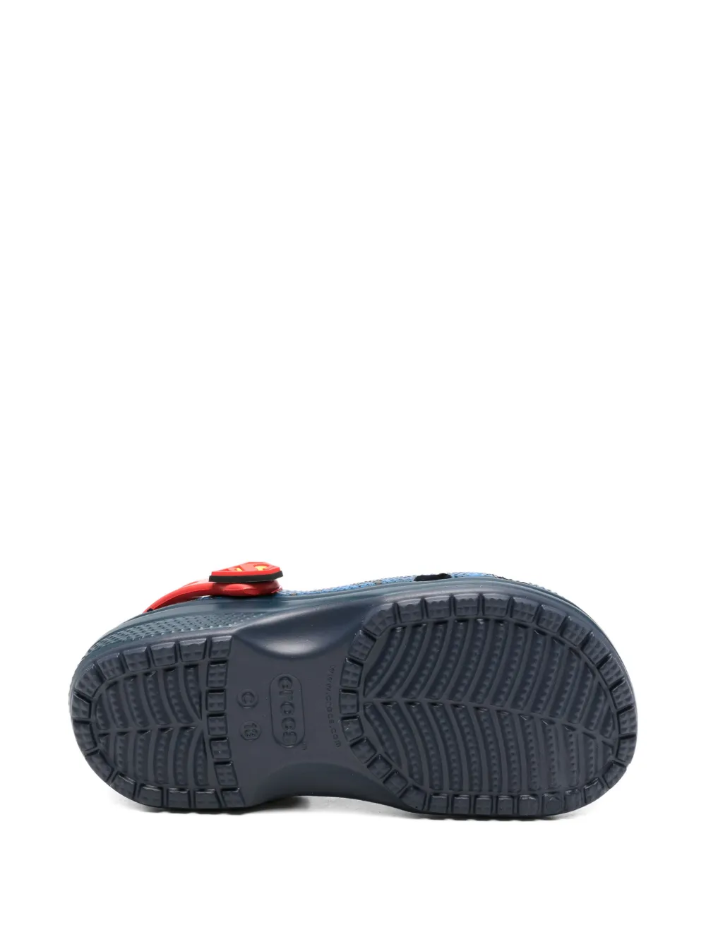 Crocs Kids Sandalen met print en gesloten neus Blauw