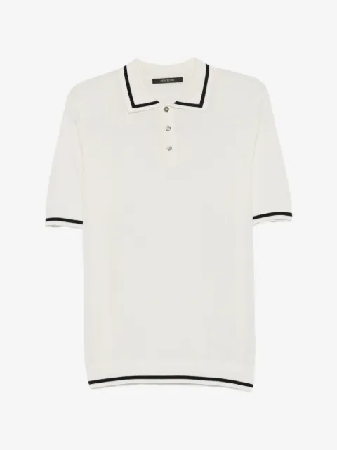 Montecore contrast-trim knitted polo shirt