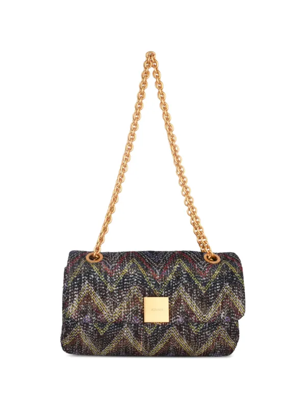 Missoni Caperdoni Sequin-embellished Shoulder Bag in Black