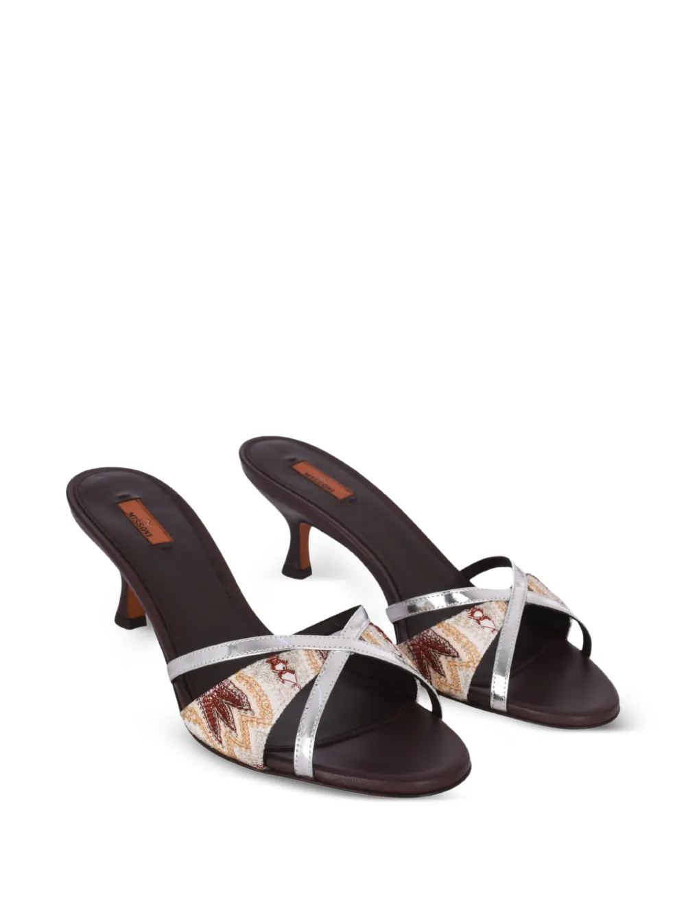 Missoni Kate sandalen met bandjes en raschel-reliëf Beige