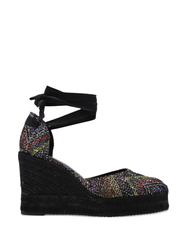 Missoni Sequin-embellished Heeled Espadrilles in Black