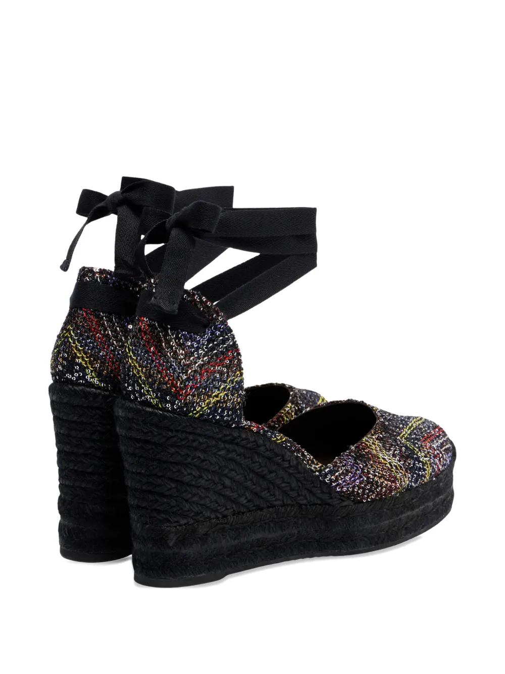 Missoni Caperdoni sequin-embellished espadrilles Zwart