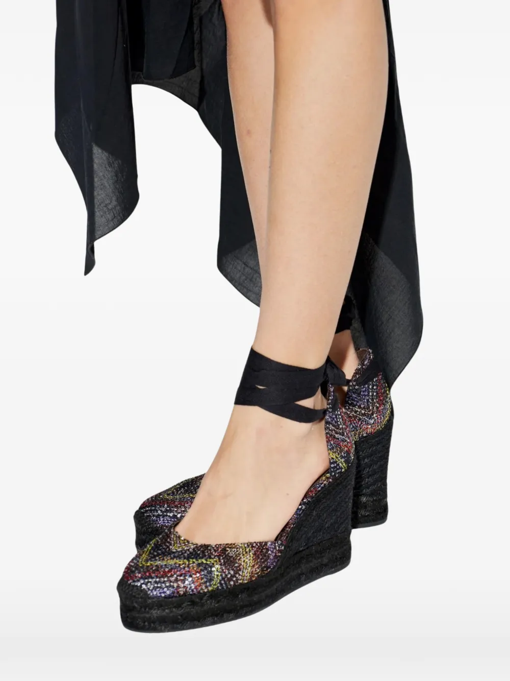 Missoni Caperdoni sequin-embellished espadrilles Zwart