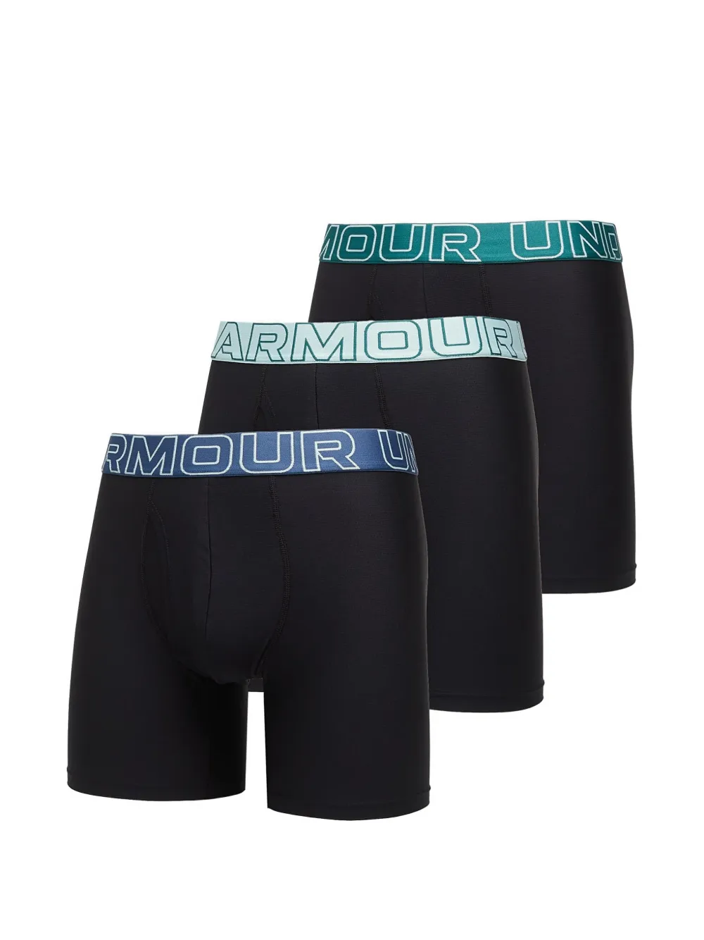 Under Armour mesh logo waistband boxer briefs (set of three) - Nero