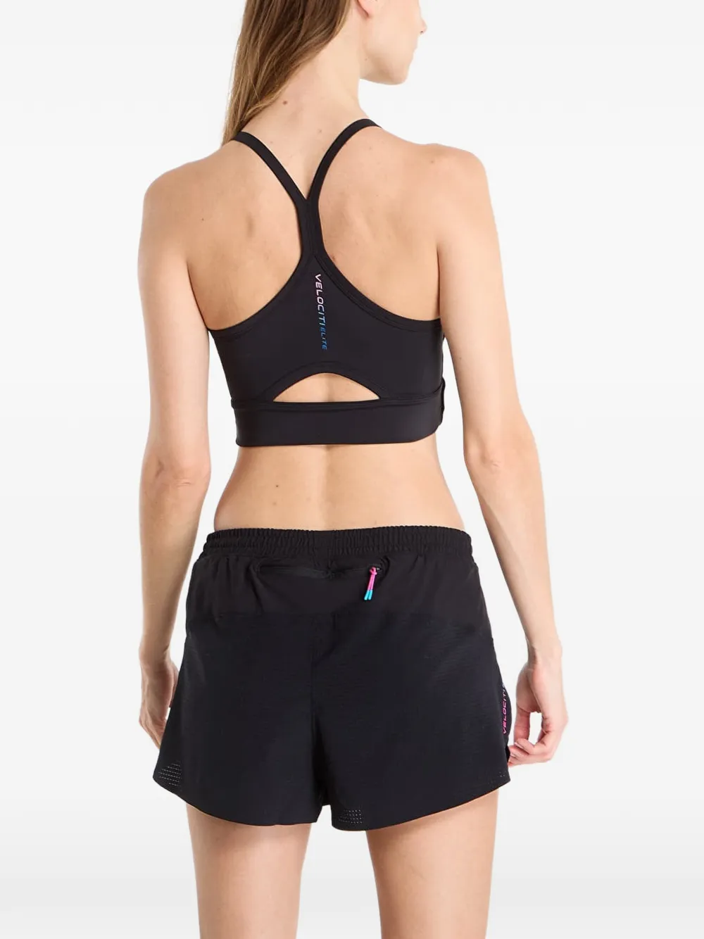 Under Armour Elite cropped tanktop met mesh Zwart
