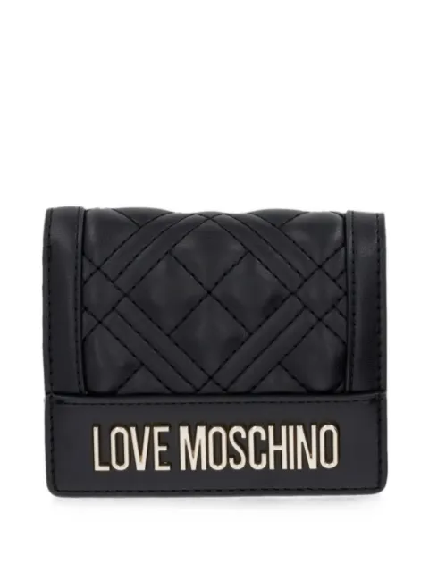 Love Moschino logo-plaque wallet