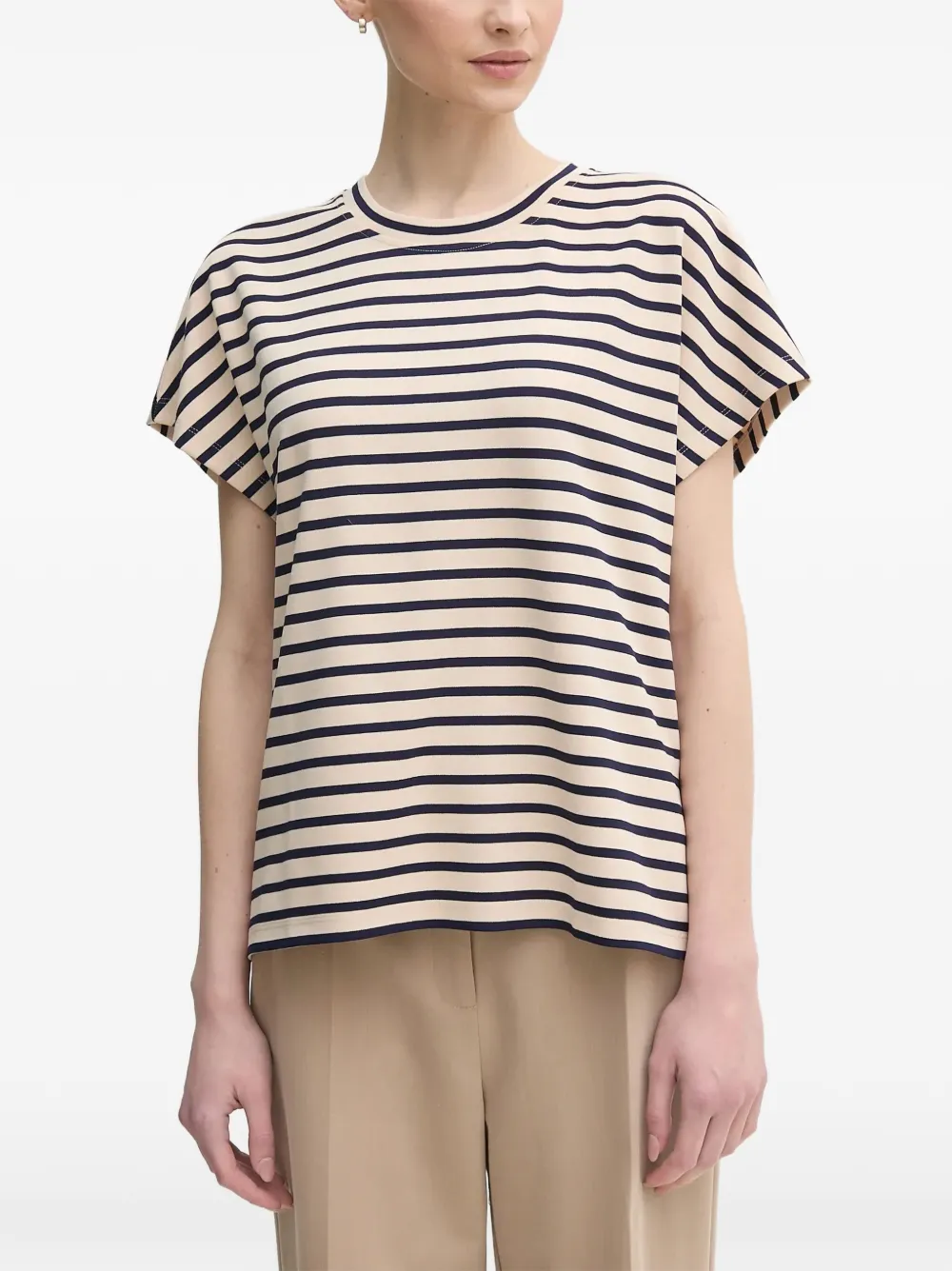 Marc Aurel horizontal-stripe T-shirt - Toni neutri