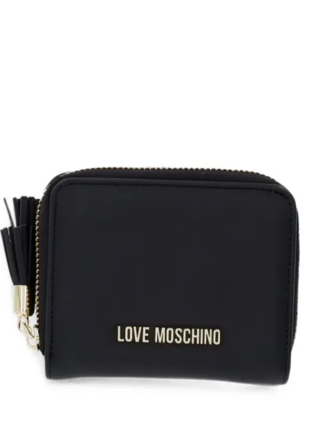 Love Moschino logo-plaque zip wallet