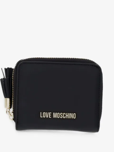 Love Moschino logo-plaque zip wallet