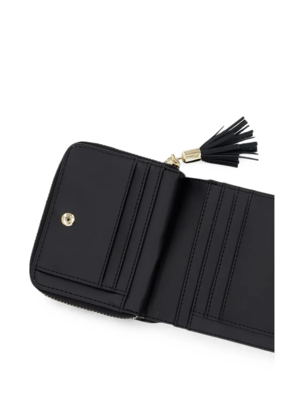 Love Moschino Portemonnee met rits en kwastje Zwart