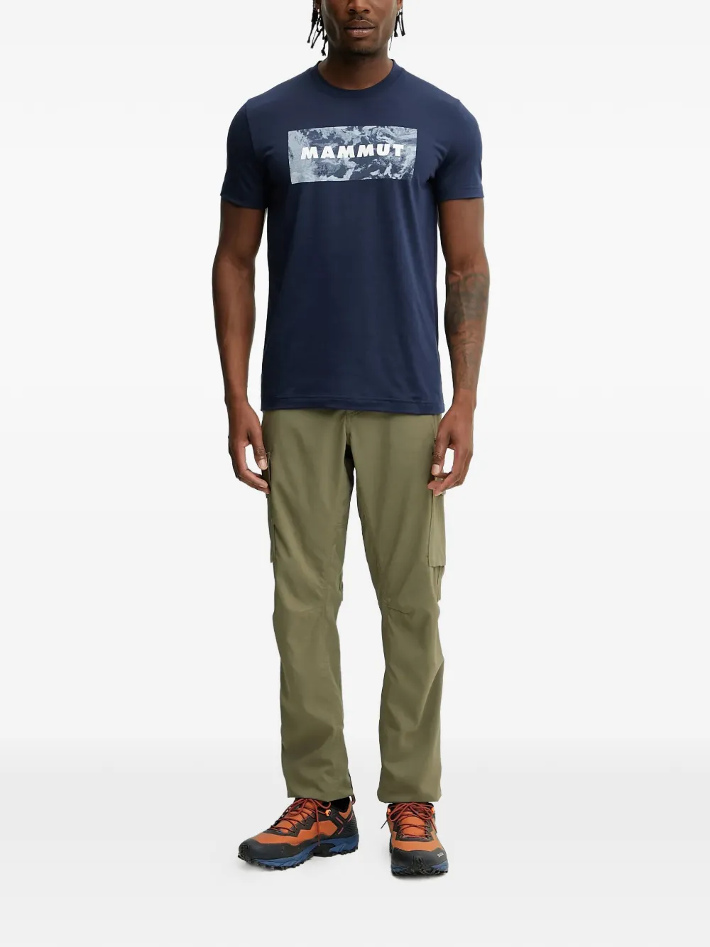 Mammut Trovat T-shirt met logoprint Blauw