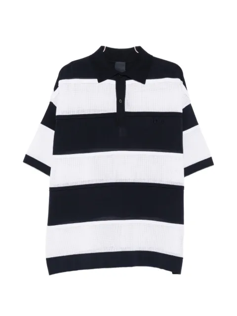 Juun.J buttoned striped polo shirt