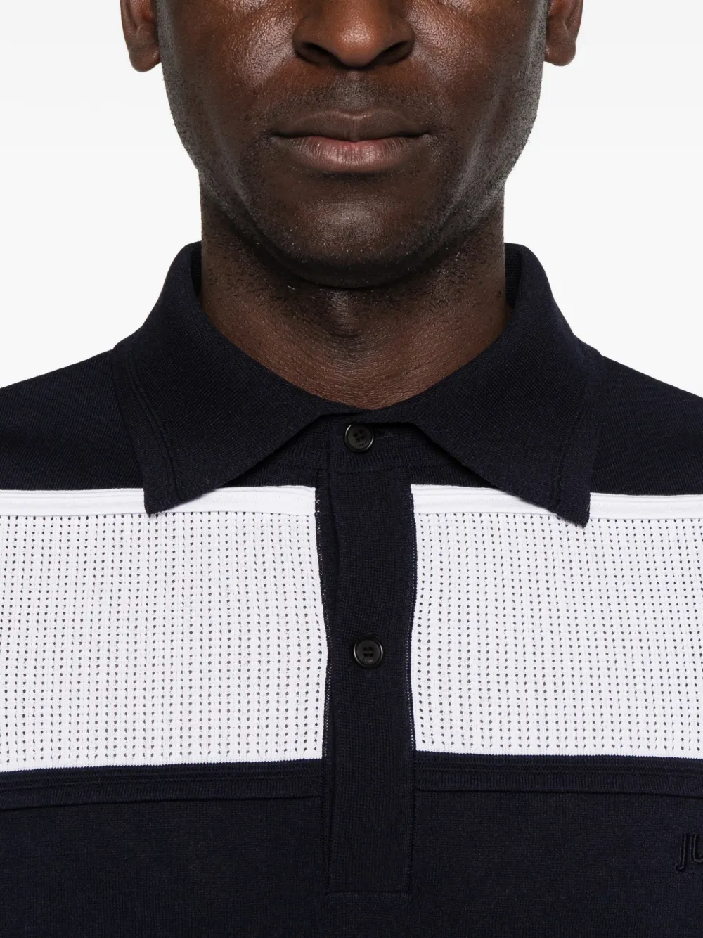 Juun.J Poloshirt met knopen Blauw