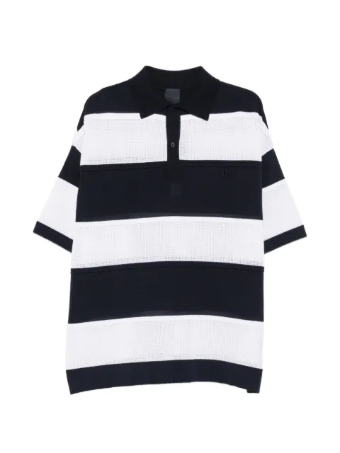 Juun.J buttoned striped polo shirt